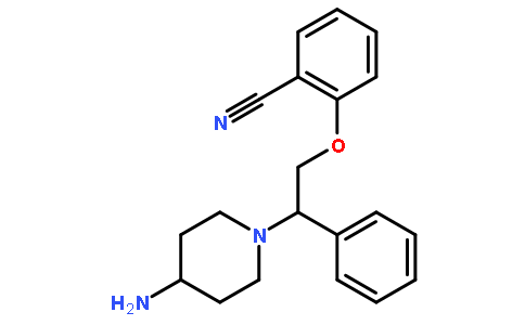 2-[2-(4-氨基-哌啶-1-基)-2-苯基-乙氧基]-苯甲腈