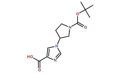 1-(1-叔丁氧基羰基-吡咯烷-3-基)-1H-咪唑-4-羧酸