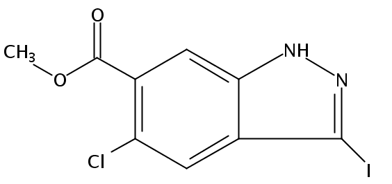 3-碘-5-氯-(1H)吲唑-6-羧基lic甲酯
