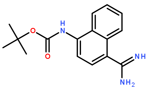 氨甲酸,[4-(氨基亚氨基甲基)-1-萘基]-,1,1-二甲基乙基酯 (9CI)