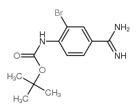 1-Boc-氨基-2-溴-4-甲脒酰苯