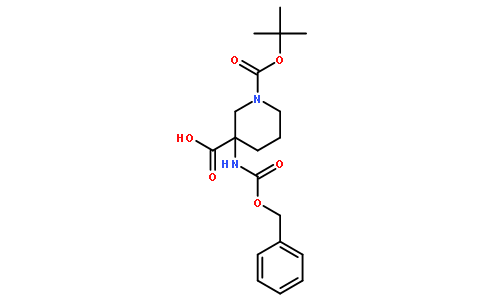 1-Boc-3-cbz-氨基哌啶-3-羧酸