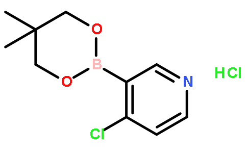 4-氯-3-(5,5-二甲基-1,3,2-二噁硼烷-2-基)吡啶盐酸盐