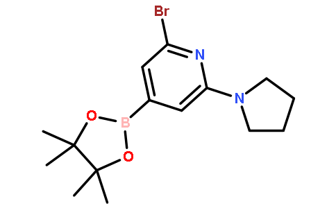2-溴-6-(吡咯烷-1-基)吡啶-4-硼酸频那醇酯