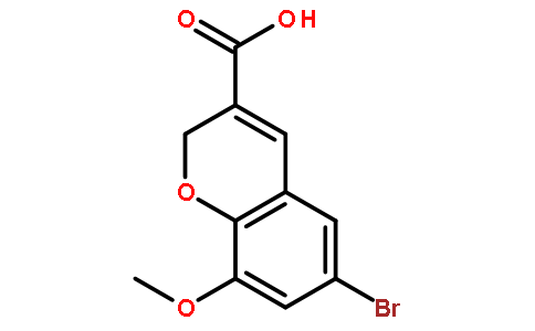 6-溴-8-甲氧基-2H-色烯-3-羧酸