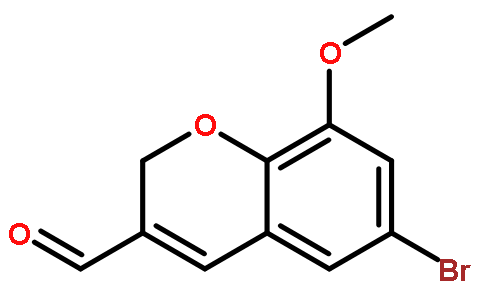 6-溴-8-甲氧基-2H-1-苯并吡喃-3-羧醛