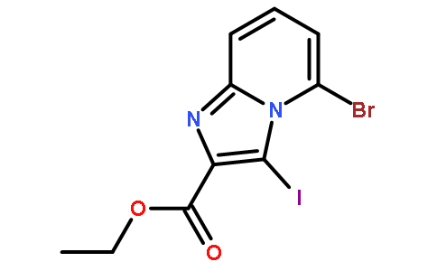 5-溴-3-碘咪唑[1,2-a]吡啶-2-羧酸乙酯