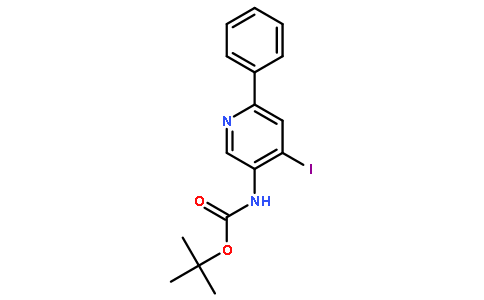 3-N-boc-氨基-4-碘-6-苯基吡啶