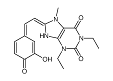 (8E)-1,3-Diethyl-8-[(2Z)-2-(3-hydroxy-4-oxo-2,5-cyclohexadien-1-y lidene)ethylidene]-7-methyl-3,7,8,9-tetrahydro-1H-purine-2,6-dion e