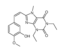 1,3-Diethyl-8-[(E)-2-(3-hydroxy-4-methoxyphenyl)vinyl]-7-methyl-3 ,7-dihydro-1H-purine-2,6-dione
