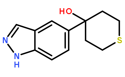 4-(1H-5-吲唑)-四氢硫代吡喃-4-醇