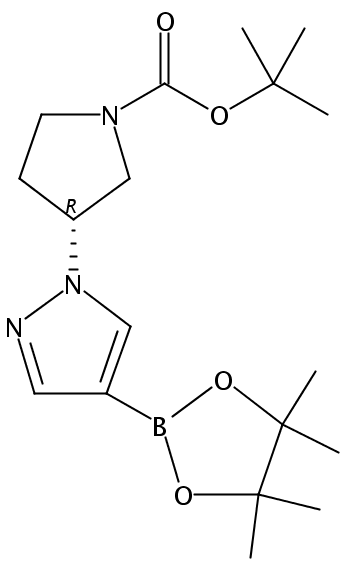 (R)-tert-Butyl 3-(4-(4,4,5,5-tetramethyl-1,3,2-dioxaborolan-2-yl)-1H-pyrazol-1-yl)pyrrolidine-1-carboxylate