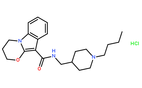 N-[(1-丁基-4-哌啶基)甲基]-3,4-二氢-2H-[1,3]噁嗪并[3,2-a]吲哚-10-羧胺盐酸盐