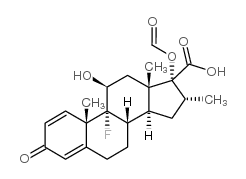 (8S,9R,10S,11S,13S,14S,16R,17R)-9-fluoro-17-formyloxy-11-hydroxy-10,13,16-trimethyl-3-oxo-6,7,8,11,12,14,15,16-octahydrocyclopenta[a]phenanthrene-17-carboxylic acid