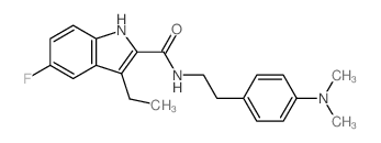 N-[2-[4-(二甲基氨基)苯基]乙基]-3-乙基-5-氟-1H-吲哚-2-甲酰胺