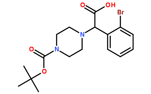 2-(4-Boc-哌嗪)-2-(2-溴苯基)乙酸