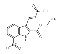 3-(2-羧基-乙烯基)-7-硝基-1H-吲哚-2-羧酸乙酯