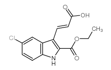 3-(2-羧基-乙烯基)-5-氯-1H-吲哚-2-羧酸乙酯