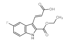 3-(2-羧基乙烯基)-5-氟-1H-吲哚-2-羧酸乙酯