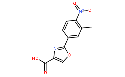 2-(3-甲基-4-硝基苯基)-噁唑-4-羧酸