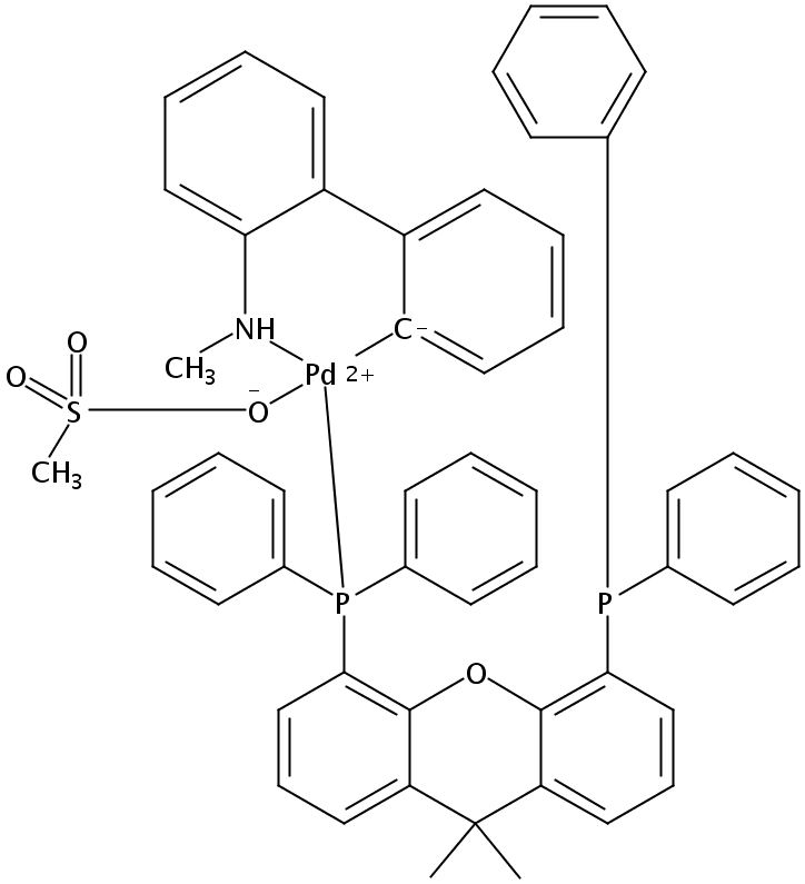 Methanesulfonato[4,5-Bis(diphenylphosphino)-9,9-dimethylxanthene](2'-methylamino-1,1'-biphenyl-2-yl)palladium(II)