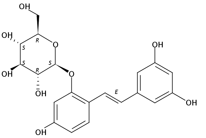 氧化白藜芦醇-2-O-β-D-吡喃葡萄糖苷