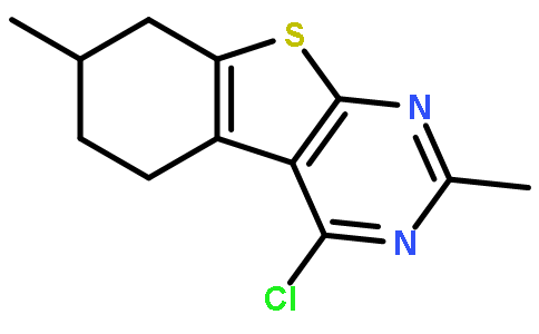 4-Chloro-2,7-dimethyl-5,6,7,8-tetrahydro[1]benzothieno[2,3-d]pyri midine