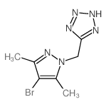 5-[(4-Bromo-3,5-dimethyl-1H-pyrazol-1-yl)methyl]-2H-tetrazole