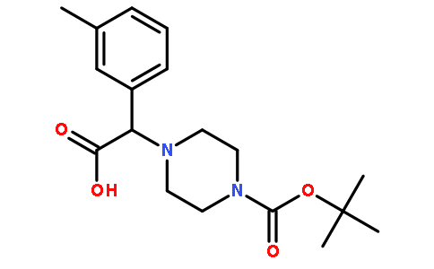 2-(4-Boc-哌嗪)-2-(3-甲基苯基)乙酸