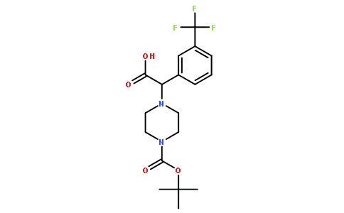 2-(4-Boc-哌嗪)-2-(3-三氟甲基苯基)乙酸