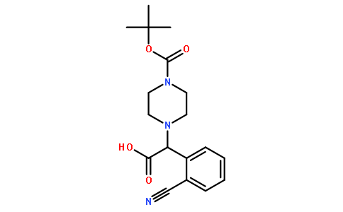 2-(4-Boc-哌嗪)-2-(2-氰基苯基)乙酸