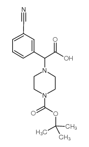 2-(4-Boc-哌嗪)-2-(3-氰基苯基)乙酸