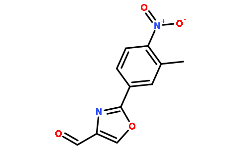 2-(3-甲基-4-硝基苯基)-噁唑-4-甲醛