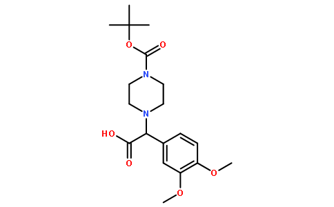 2-(4-Boc-哌嗪)-2-(3,4-二甲氧基苯基)乙酸