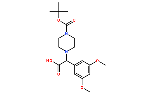 2-(4-Boc-哌嗪)-2-(3,5-二甲氧基苯基)乙酸