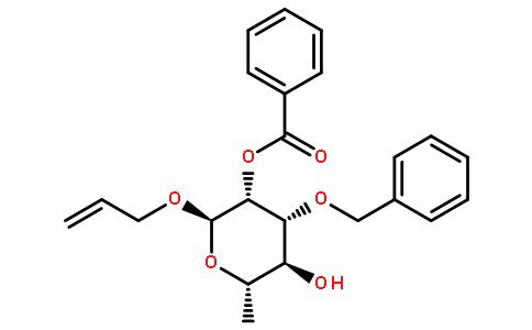烯丙基 2-O-苯甲酰基-3-O-苄基-alpha-L-吡喃鼠李糖苷
