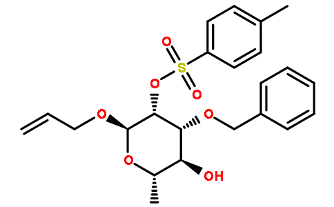烯丙基 3-O-苄基-2-O-对甲苯磺酰基-alpha-L-吡喃鼠李糖苷
