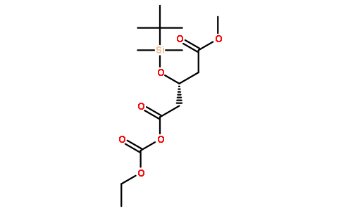 1-乙氧羰基-5-甲基-(3R)-叔丁基二甲硅氧基戊二酸酯