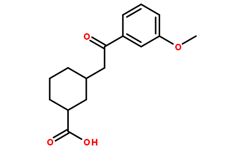CIS-3-[2-(3-METHOXYPHENYL)-2-OXOETHYL]CYCLOHEXANE-1-CARBOXYLIC ACID