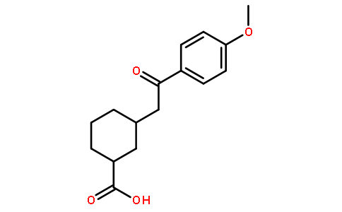 CIS-3-[2-(4-METHOXYPHENYL)-2-OXOETHYL]CYCLOHEXANE-1-CARBOXYLIC ACID