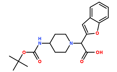 1-哌啶乙酸,a-2-苯并呋喃基<氧茚基>-4-[[(1,1-二甲基乙氧基)羰基]氨基]-