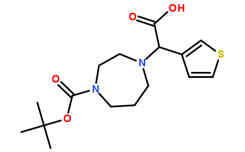 1-Boc-4-(羧基噻吩-3-甲基)-[1,4]二氮杂烷