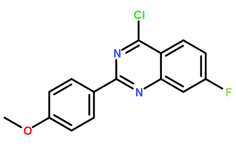 4-氯-7-氟-2-(4-甲氧基苯基)-喹唑啉