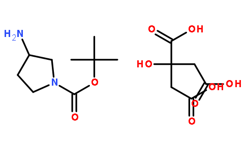 3-氨基吡咯烷-1-羧酸 2-羟基丙烷-1,2,3-三羧酸叔丁酯