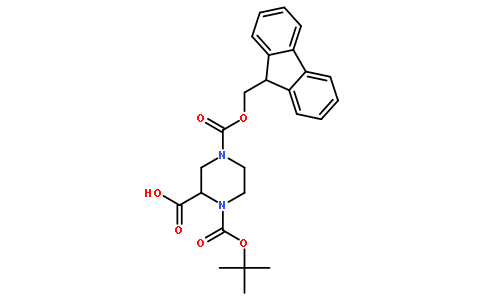 N-1-Boc-N-4-Fmoc-2-哌嗪甲酸