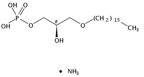 1-O-hexadecyl-2-hydroxy-sn-glycero-3-phosphate (ammonium salt)