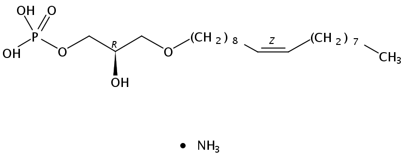 1-(9Z-octadecenyl)-2-hydroxy-sn-glycero-3-phosphate (ammonium salt)