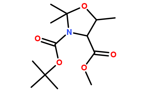 (4R,5S)-2,2,5-三甲基恶唑烷-3,4-二甲酸3-叔丁基4-甲酯