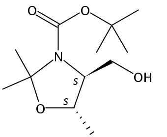 (4S,5S)-4-(羟甲基)-2,2,5-三甲基恶唑烷-3-甲酸叔丁酯