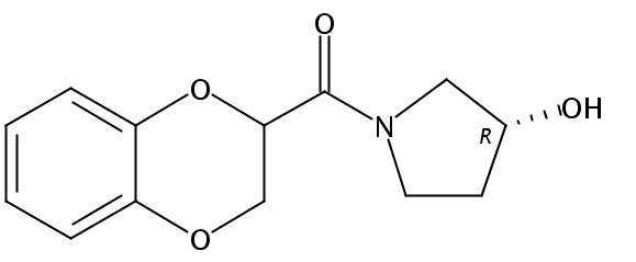 (2,3-Dihydrobenzo[b][1,4]dioxin-2-yl)((R)-3-hydroxypyrrolidin-1-yl)methanone